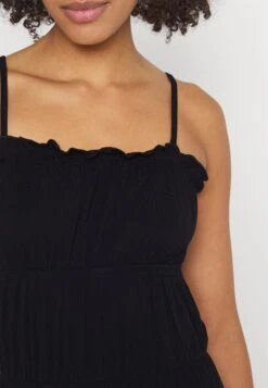 Even&Odd Maxi Dress Tiered Skirt- Vestito Lungo - Black -Even&Odd 02dd1e04038f4885bd7ef69bf18bad48