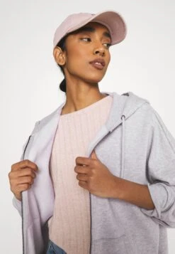 Even&Odd Felpa Con ZipMottled Light Grey Donna Felpe EV421J089-C11 -Even&Odd 03840dfcd220474788acb601df4b4415