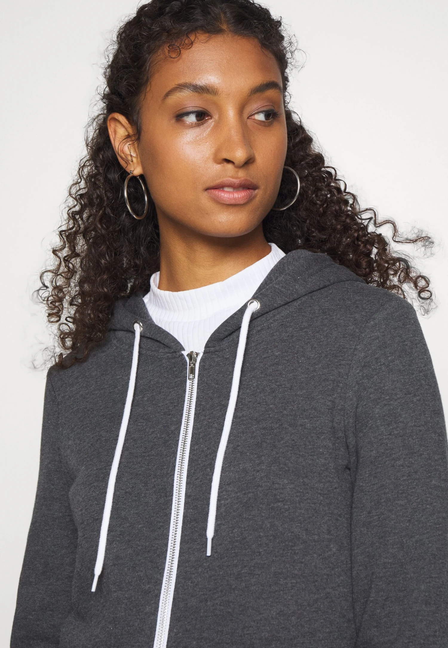 Even&Odd Felpa Con ZipMottled Dark Grey Donna Felpe EV421J088-C11 7 Even&Odd Felpa Con ZipMottled Dark Grey Donna Felpe EV421J088-C11 - immagine 5