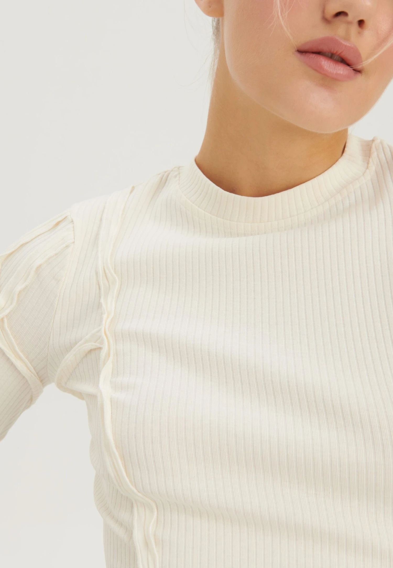 Even&Odd Maglietta A Manica LungaOff-White Donna T-shirt E Top EV421D24O-A11 8 Even&Odd Maglietta A Manica LungaOff-White Donna T-shirt E Top EV421D24O-A11 - immagine 6