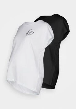 2 PackT-Shirt Con StampaBlack/White Donna T-shirt E Top EVO29G01I-Q11 -Even&Odd 05d6c94315ec4af5aced0b2df70ac40d