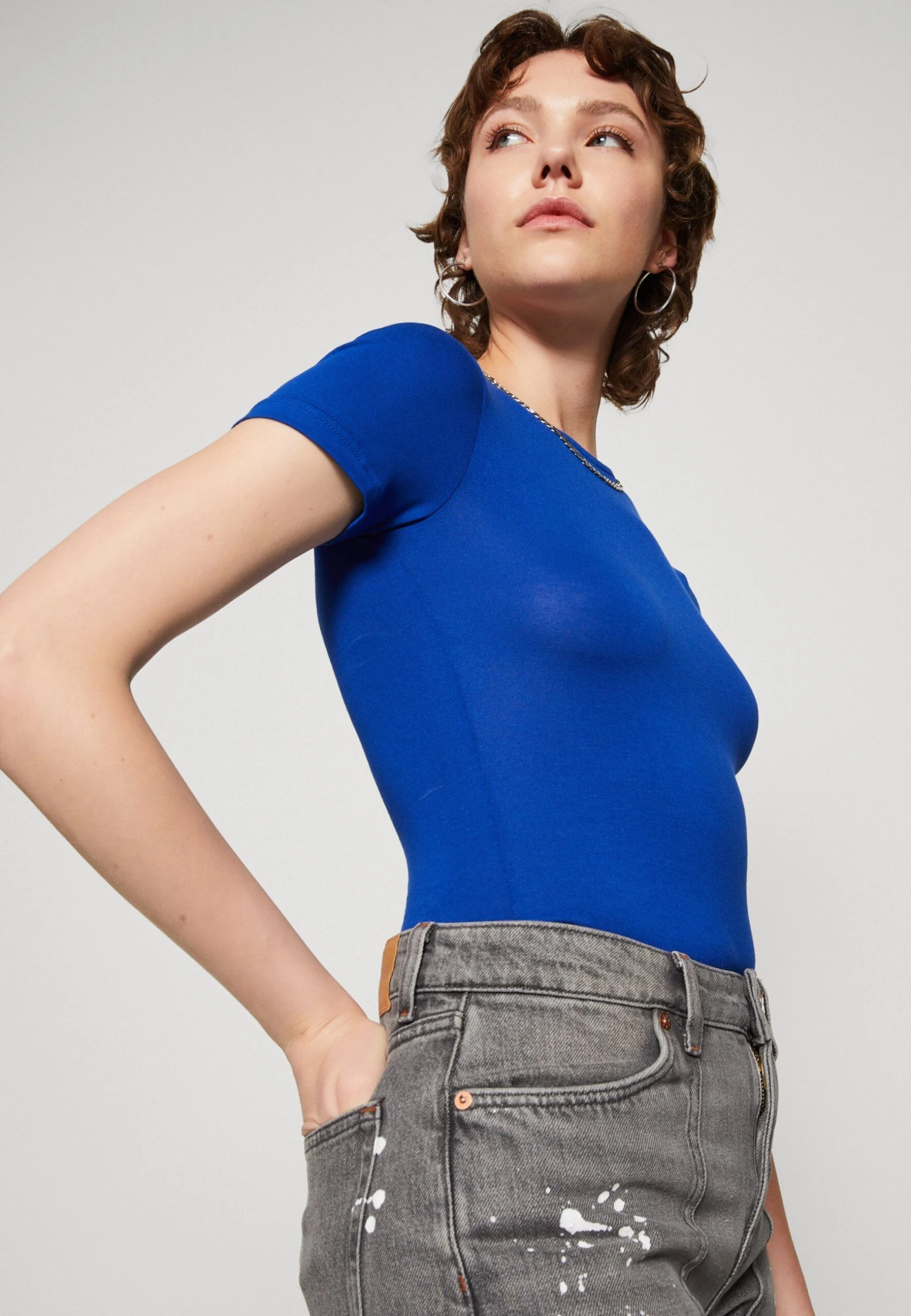 Even&Odd 2 PackT-Shirt BasicBlue/Mottled Dark Grey Donna T-shirt E Top EV421D223-K11 7 Even&Odd 2 PackT-Shirt BasicBlue/Mottled Dark Grey Donna T-shirt E Top EV421D223-K11 - immagine 5