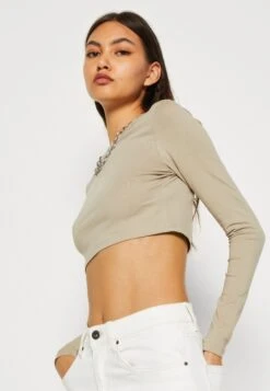 Even&Odd 2 PackMaglietta A Manica LungaBlack/Khaki Donna T-shirt E Top EV421D26S-Q11 -Even&Odd 0eca449a71334103a6eaa7e167bae232