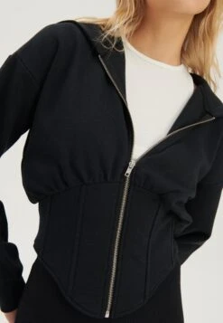 Even&Odd Felpa Con ZipBlack Donna Felpe EV421J0DG-Q11 -Even&Odd 2195f24aefbe4354b634b59030a8e7a9