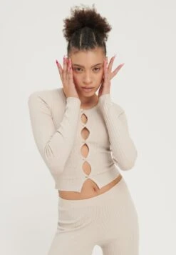 Even&Odd CardiganOff-White Donna Maglieria EV421I0HF-A11