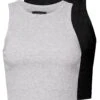 2 PackTopLight Grey/Black Donna T-shirt E Top EVF21D01W-C11 2 2 PackTopLight Grey/Black Donna T-shirt E Top EVF21D01W-C11 -Even&Odd 22e293429a4343c3a8277a2cebb05c05