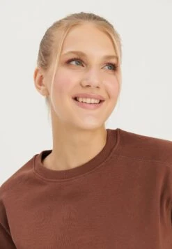 Even&Odd Felpa - Dark Brown -Even&Odd 25733e5286214d9f9b2884dda1b291a6