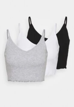 Even&Odd Strappy Lettuce Crop 3 PackTopBlack/White/Grey Donna T-shirt E Top EV421D1KZ-Q11 16 Even&Odd Strappy Lettuce Crop 3 PackTopBlack/White/Grey Donna T-shirt E Top EV421D1KZ-Q11 -Even&Odd 277e0f5f7d614268914a0bd15fef6dc9