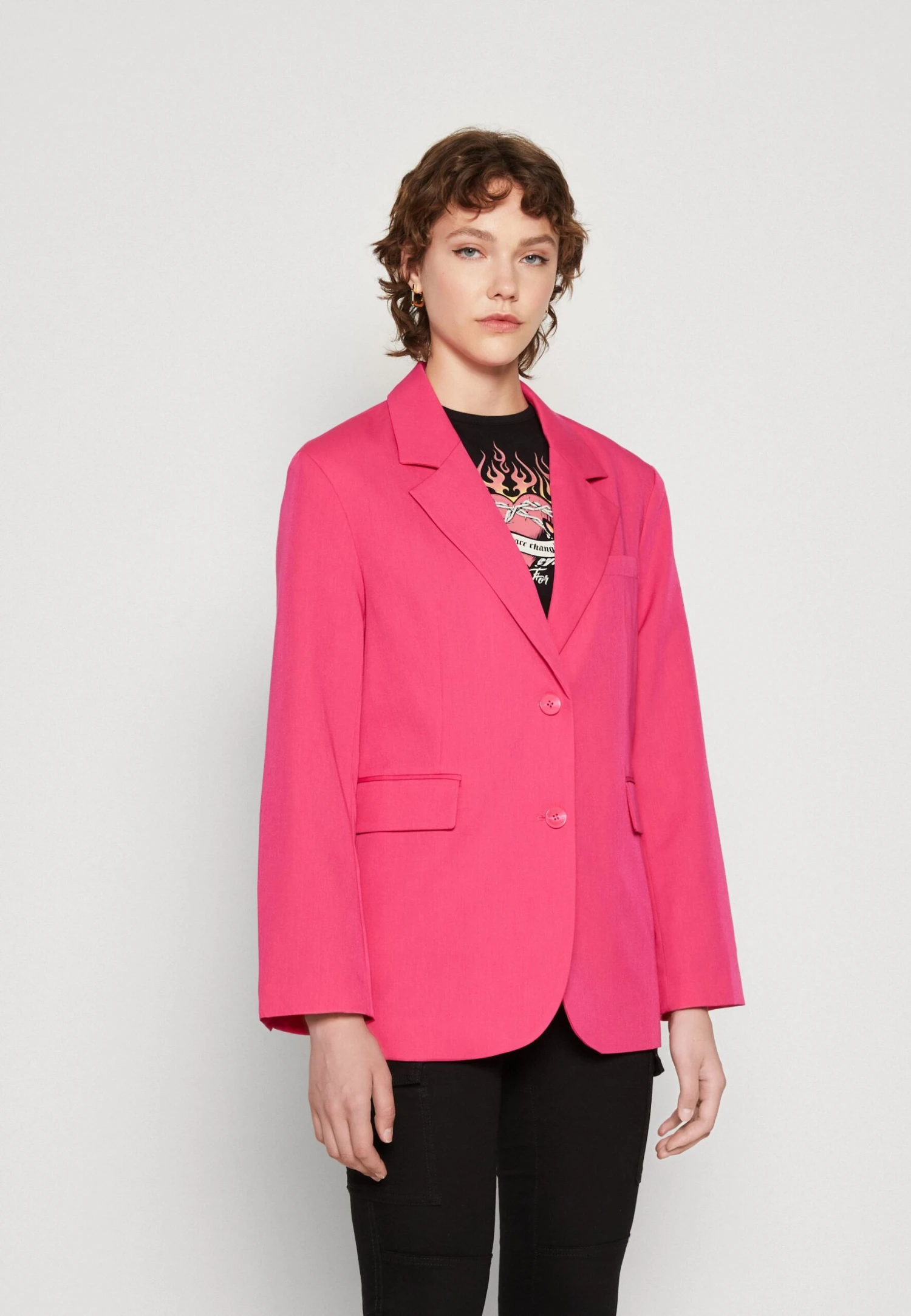 Even&Odd Oversize Kurzmantel - Giacca Leggera - Pink 3 Even&Odd Oversize Kurzmantel - Giacca Leggera - Pink