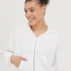 Even&Odd Felpa Con ZipWhite Donna Felpe EV421J0BE-A12 -Even&Odd 3edde2cde68e4b95afc2a3644703ca32