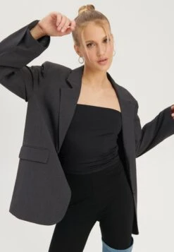 Even&Odd Oversize Kurzmantel - Giacca Leggera - Mottled Grey 11 Even&Odd Oversize Kurzmantel - Giacca Leggera - Mottled Grey -Even&Odd 51ed5cc2e7fd4dfdabe0efb5b89d3d10