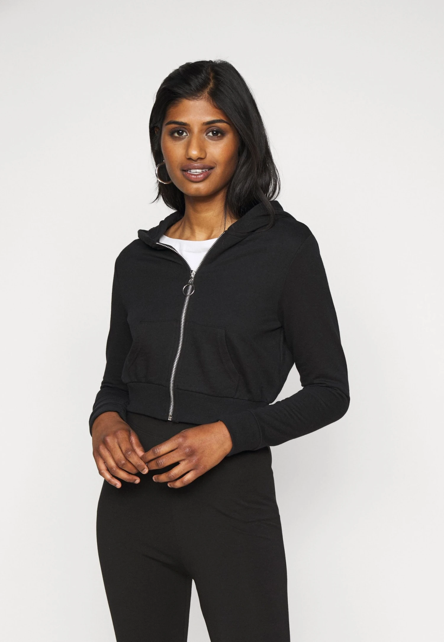 Felpa Con ZipBlack Donna Felpe EVF21J002-Q11 3 Felpa Con ZipBlack Donna Felpe EVF21J002-Q11