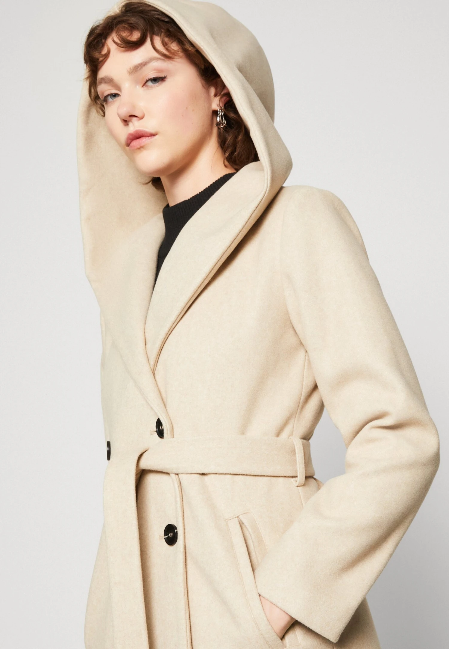 Even&Odd Cappotto CortoMottled Beige Donna Cappotti EV421U03C-B11 6 Even&Odd Cappotto CortoMottled Beige Donna Cappotti EV421U03C-B11 - immagine 4