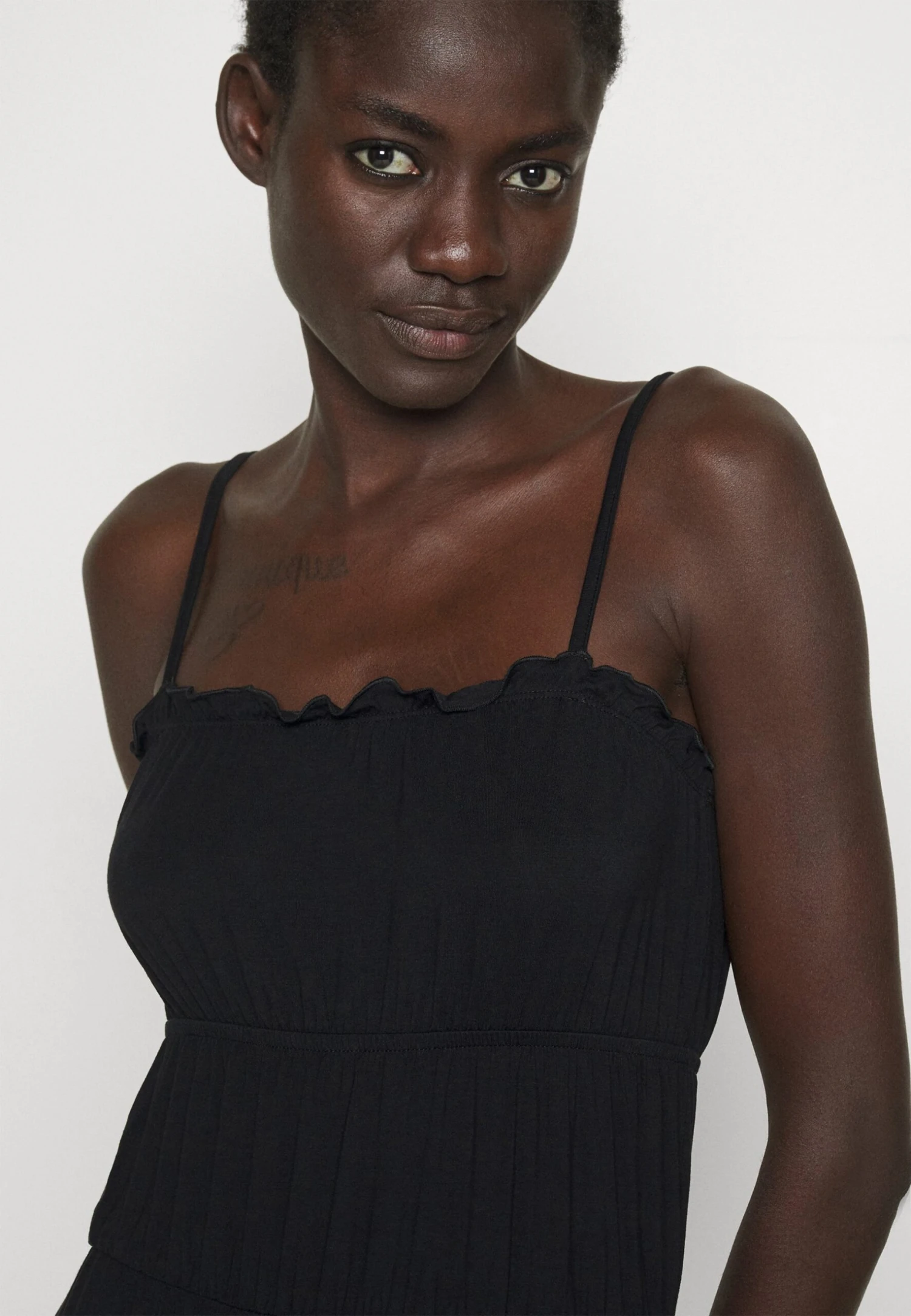 Dress With Tiered SkirtVestito Lungo802Black Donna Vestiti EVI21C01C-Q11 8 Dress With Tiered SkirtVestito Lungo802Black Donna Vestiti EVI21C01C-Q11 - immagine 6