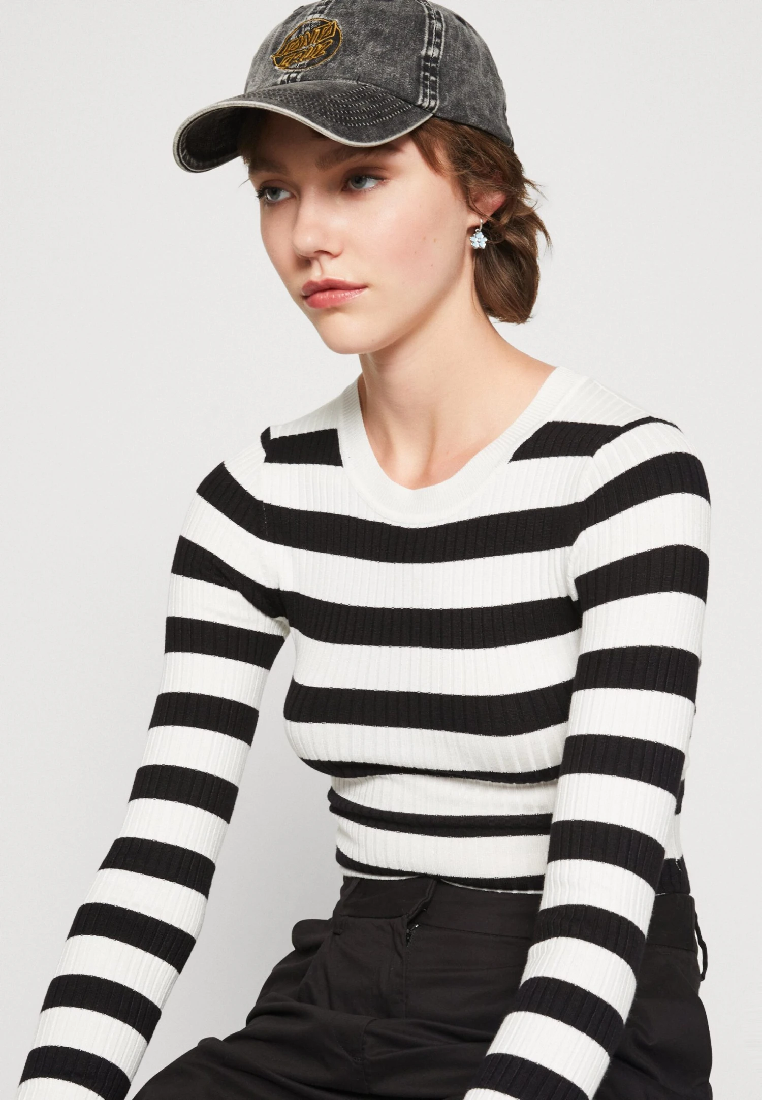 Even&Odd MaglioneBlack/White Donna Maglieria EV421I0AQ-Q12 6 Even&Odd MaglioneBlack/White Donna Maglieria EV421I0AQ-Q12 - immagine 4