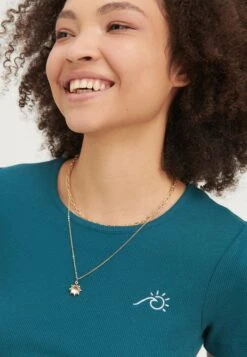 Even&Odd T-Shirt BasicTeal Donna T-shirt E Top EV421D25E-P11 -Even&Odd 898940690c9344c6aa1fb7a98a620c69