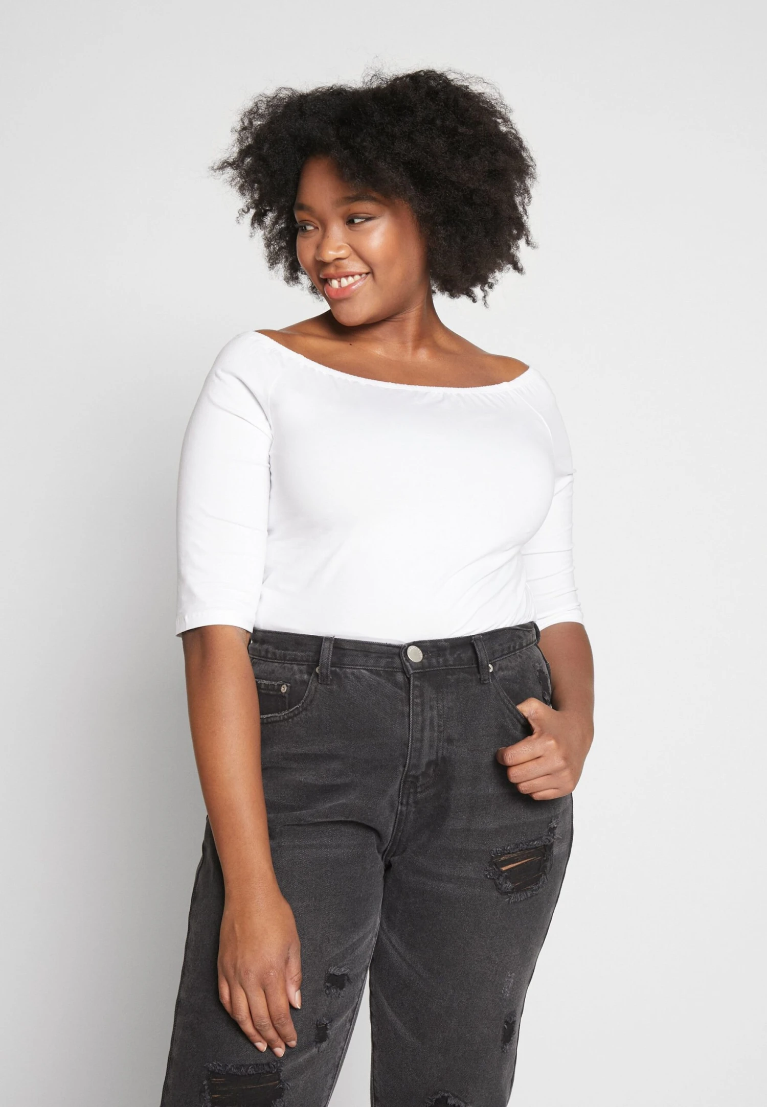 2 PackT-Shirt BasicWhite/Black Donna T-shirt E Top EVB21D01U-A11 4 2 PackT-Shirt BasicWhite/Black Donna T-shirt E Top EVB21D01U-A11 - immagine 2