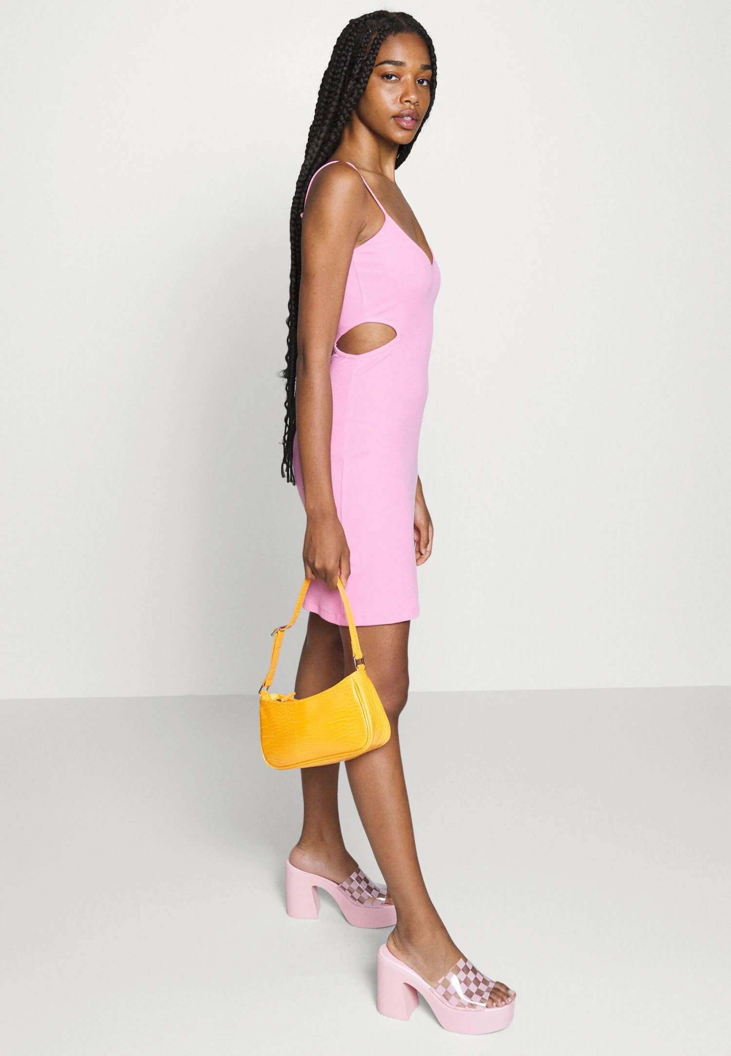 Even&Odd Flare Mini Dress Vestito EstivoPink Donna Vestiti EV421C1CG-J11 7 Even&Odd Flare Mini Dress Vestito EstivoPink Donna Vestiti EV421C1CG-J11 - immagine 5