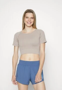 T-Shirt Con StampaTaupe Donna Abbigliamento EV941D05R-B11