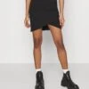Even&Odd Asymetric Overlap Wrap Mini High Waisted SkirtGonna A TubinoBlack Donna Gonne EV421B09X-Q11 -Even&Odd 8e0d968390bc4157829c4828e4bfa0ac