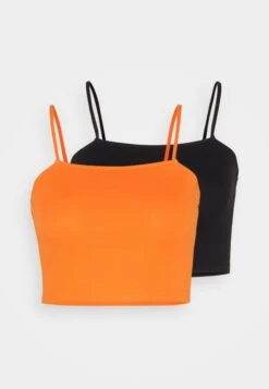 Even&Odd 2 Pack - Top - Black/Orange -Even&Odd 90407c9bc79441e682490d1fb4c4c334