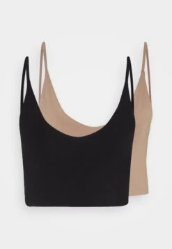 Even&Odd 2 PackTopBlack/Taupe Donna T-shirt E Top EV421D1BS-Q15 -Even&Odd 918d191fe8f541e79c3a75e92db84092