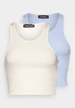 Wide Rib 2 PackTopWhite/Light Blue Donna T-shirt E Top EVF21D04W-A11 12 Wide Rib 2 PackTopWhite/Light Blue Donna T-shirt E Top EVF21D04W-A11 -Even&Odd 9bd069a6d97748ac8050406714d735bb