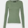 Even&Odd Maglietta A Manica LungaGreen Donna T-shirt E Top EV421D19U-M11 -Even&Odd a684b364c7164ea9a492a002e855ce00