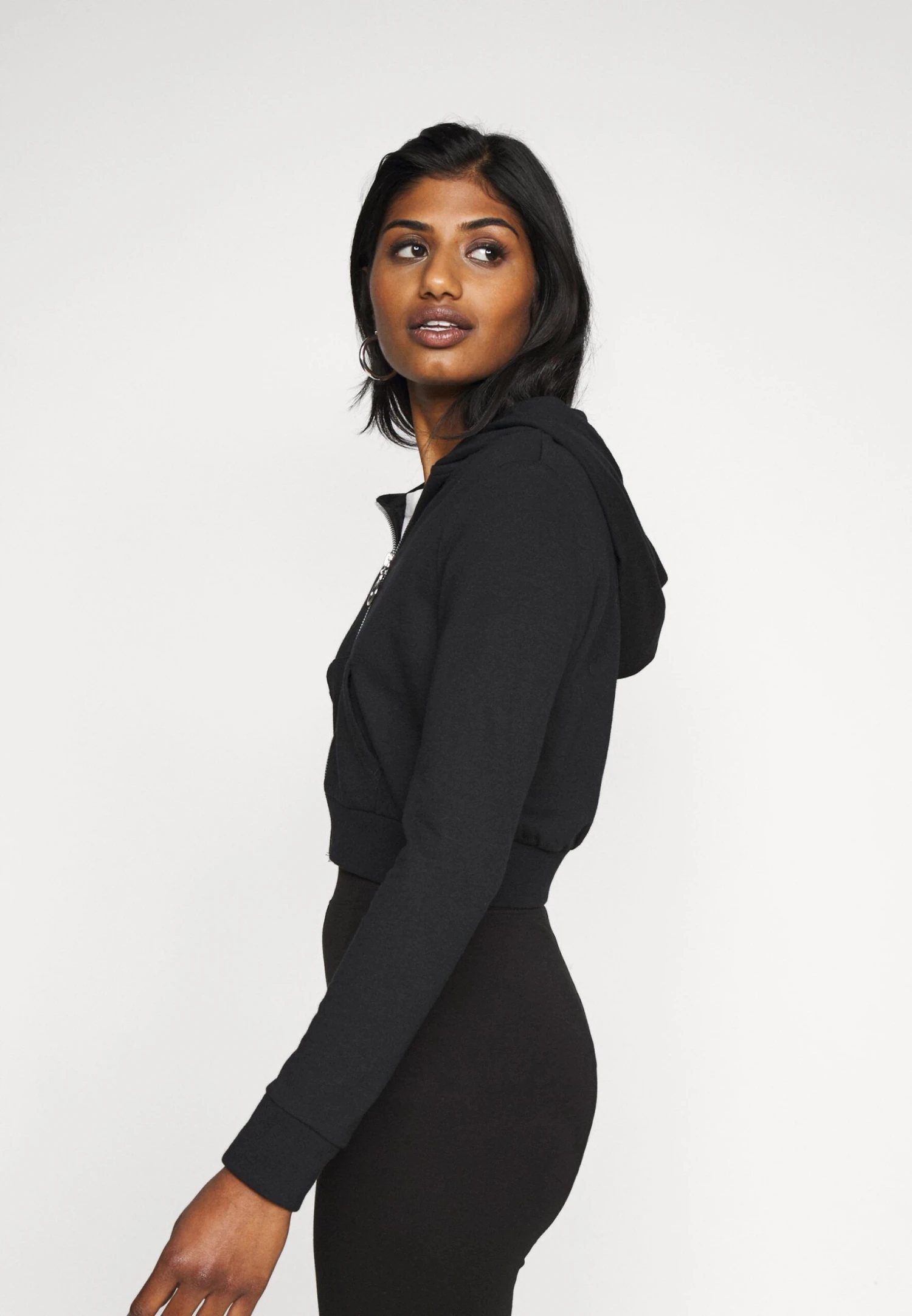 Felpa Con ZipBlack Donna Felpe EVF21J002-Q11 6 Felpa Con ZipBlack Donna Felpe EVF21J002-Q11 - immagine 4