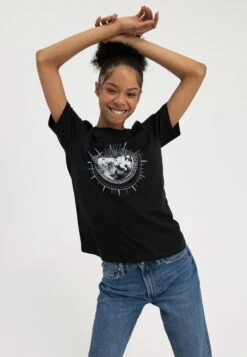 Even&Odd T-Shirt Con StampaBlack Donna T-shirt E Top EV421D23Y-Q11