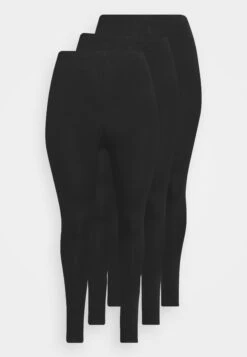 3 PackLeggingsBlack Donna Pantaloni EVB21A00X-Q11