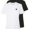 Even&Odd 2PackT-Shirt BasicWhite/Black Donna T-shirt E Top EV421D1F6-A11 -Even&Odd bdfe173cdae54ecc8e36d90ad77df279