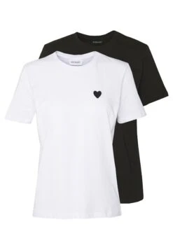 Even&Odd 2PackT-Shirt BasicWhite/Black Donna T-shirt E Top EV421D1F6-A11
