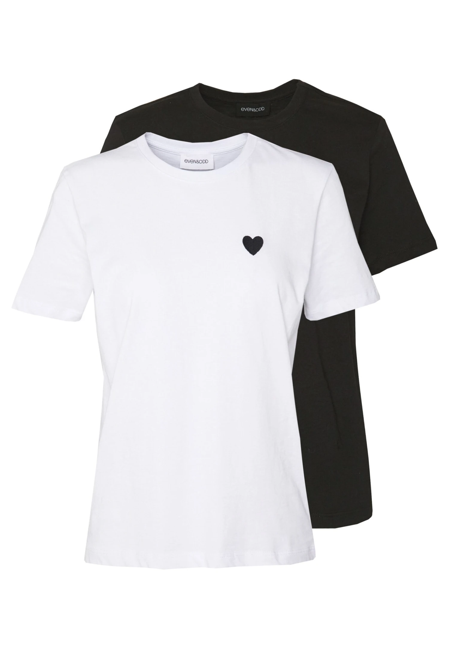Even&Odd 2PackT-Shirt BasicWhite/Black Donna T-shirt E Top EV421D1F6-A11 3 Even&Odd 2PackT-Shirt BasicWhite/Black Donna T-shirt E Top EV421D1F6-A11
