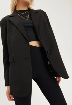 Even&Odd Oversize KurzmantelGiacca LeggeraBlack Donna Giacche E Blazer EV421U03H-Q11 -Even&Odd be0af5de0df14ac2bae33f1028442f62