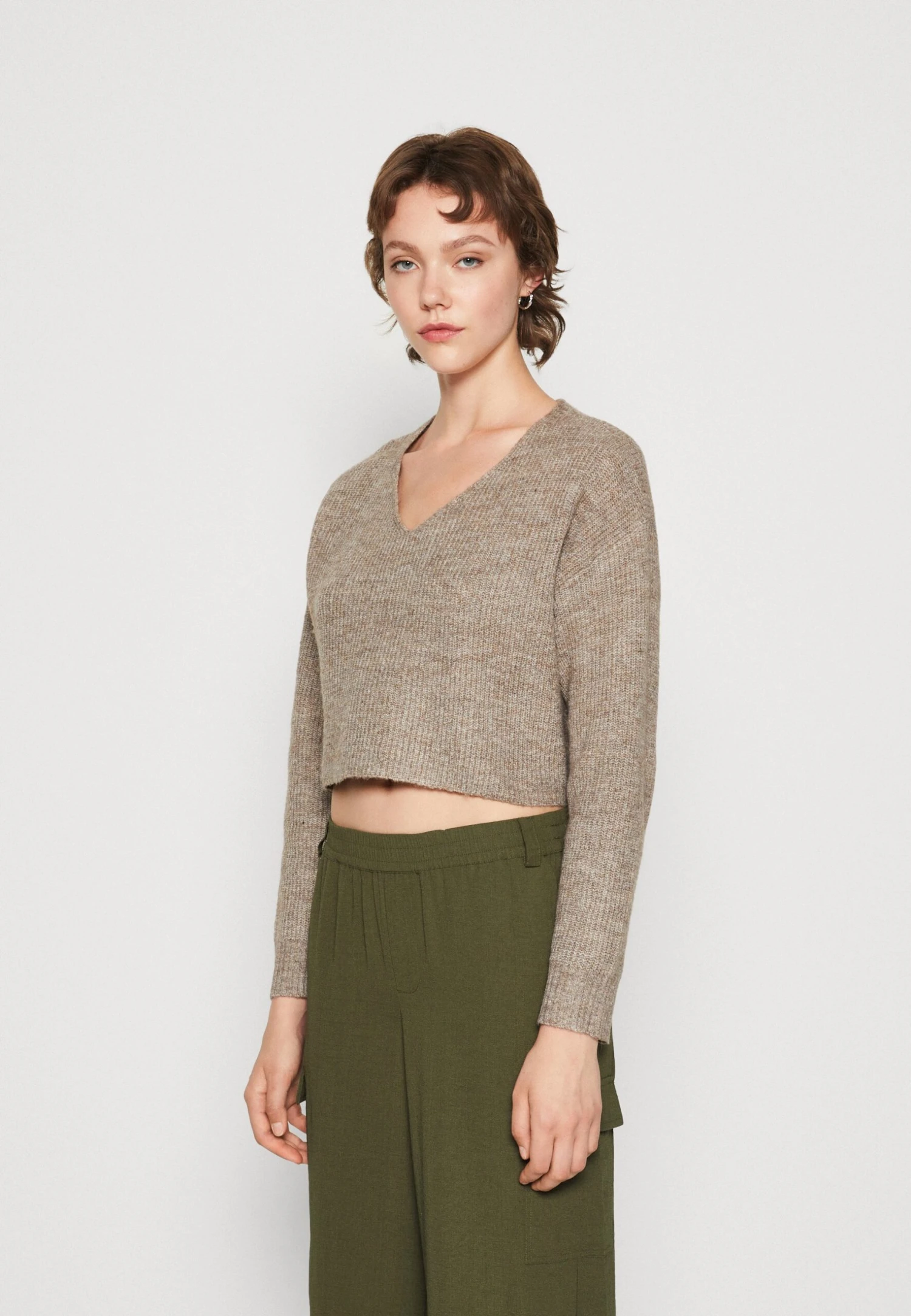 Even&Odd MaglioneMottled Grey/Mottled Beige Donna Maglieria EV421I0DJ-C12 3 Even&Odd MaglioneMottled Grey/Mottled Beige Donna Maglieria EV421I0DJ-C12