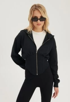 Even&Odd Felpa Con ZipBlack Donna Felpe EV421J0DG-Q11