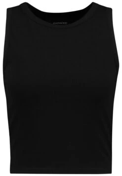 Even&Odd Cropped TankTopBlack Donna T-shirt E Top EV421D1BH-Q11 -Even&Odd ce493140e6d649bebcdf7b850cc22893