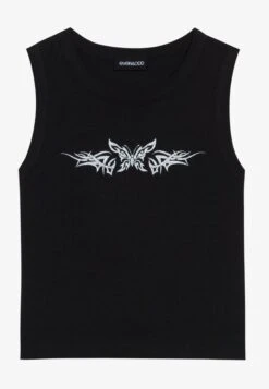 Even&Odd TopBlack Donna T-shirt E Top EV421D23U-Q11 -Even&Odd d4a5f72b61e54b848864df8486ed42d5