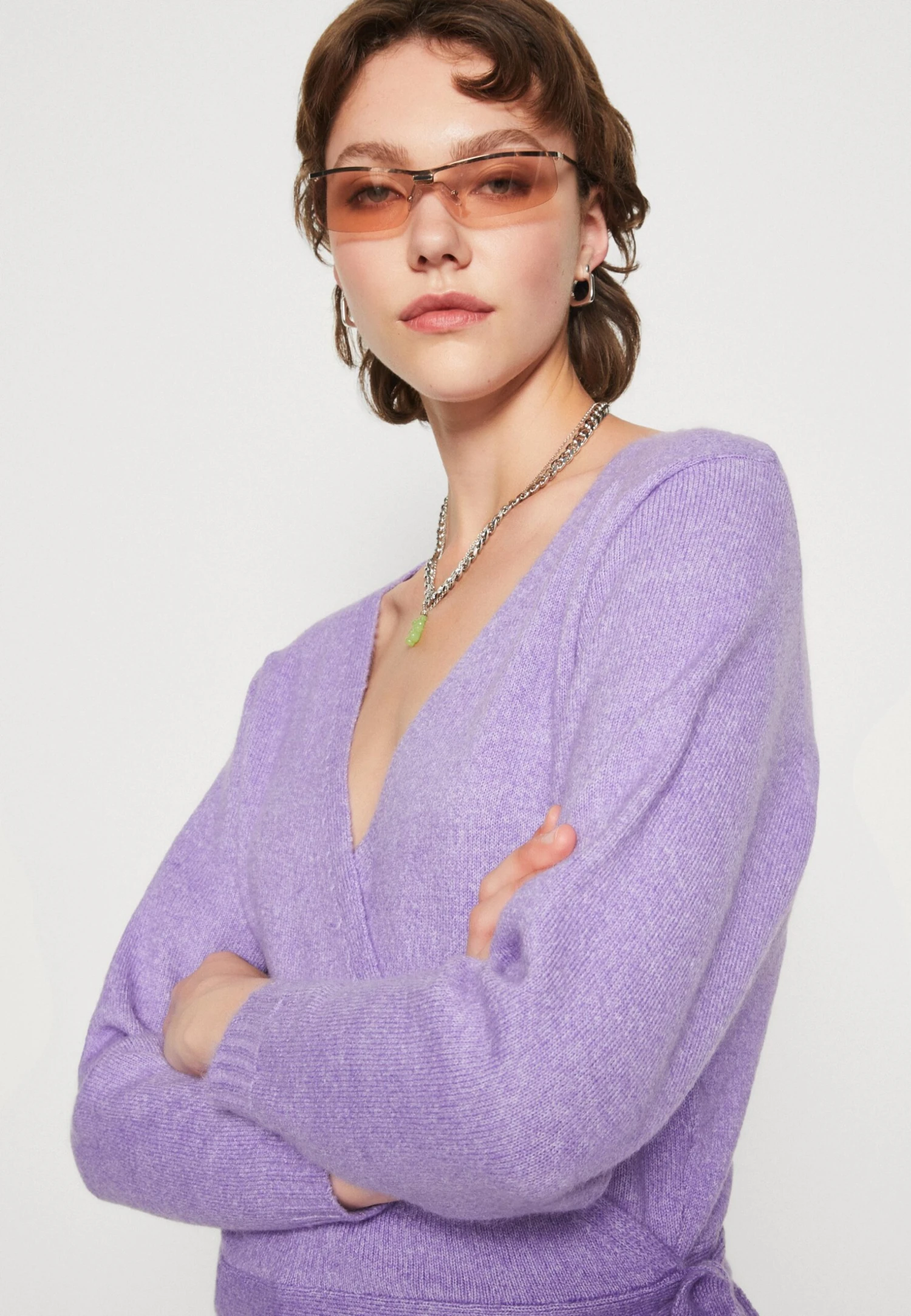 Even&Odd CardiganLilac Donna Maglieria EV421I0D2-I11 6 Even&Odd CardiganLilac Donna Maglieria EV421I0D2-I11 - immagine 4