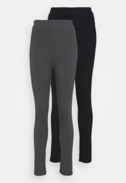 Even&Odd High Waisted Leggings 2 Pack LeggingsBlack/Mottled Dark Grey Donna Pantaloni EV421A08C-Q12 -Even&Odd d801180b496544009a781d4a56815d6f