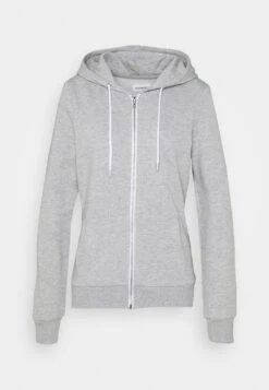 Even&Odd Felpa Con ZipMottled Light Grey Donna Felpe EV421J088-C12 -Even&Odd e577a2672dcc4911ae445a700cf9791f