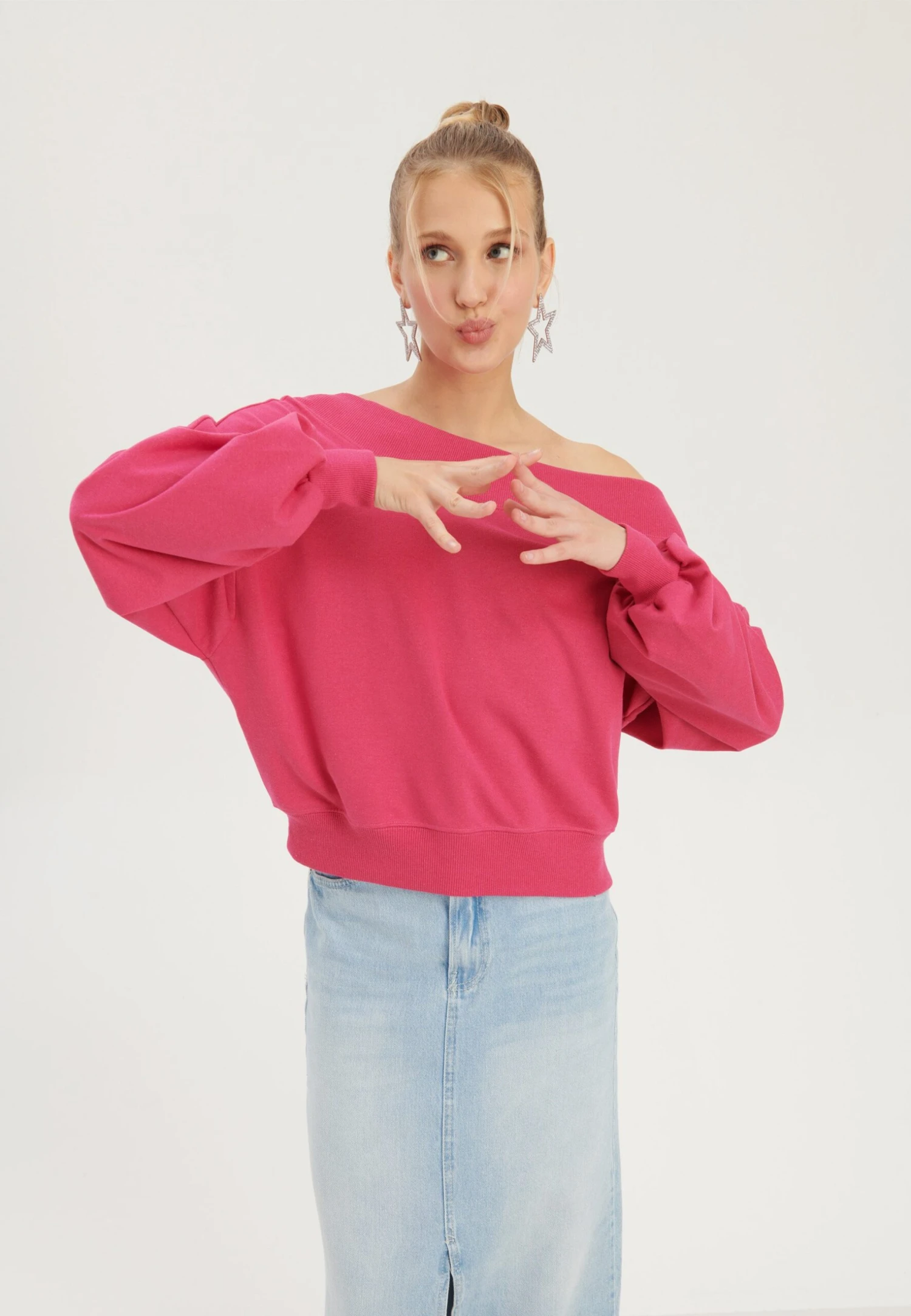 Even&Odd FelpaPink Donna Felpe EV421J0DO-J11 5 Even&Odd FelpaPink Donna Felpe EV421J0DO-J11 - immagine 3