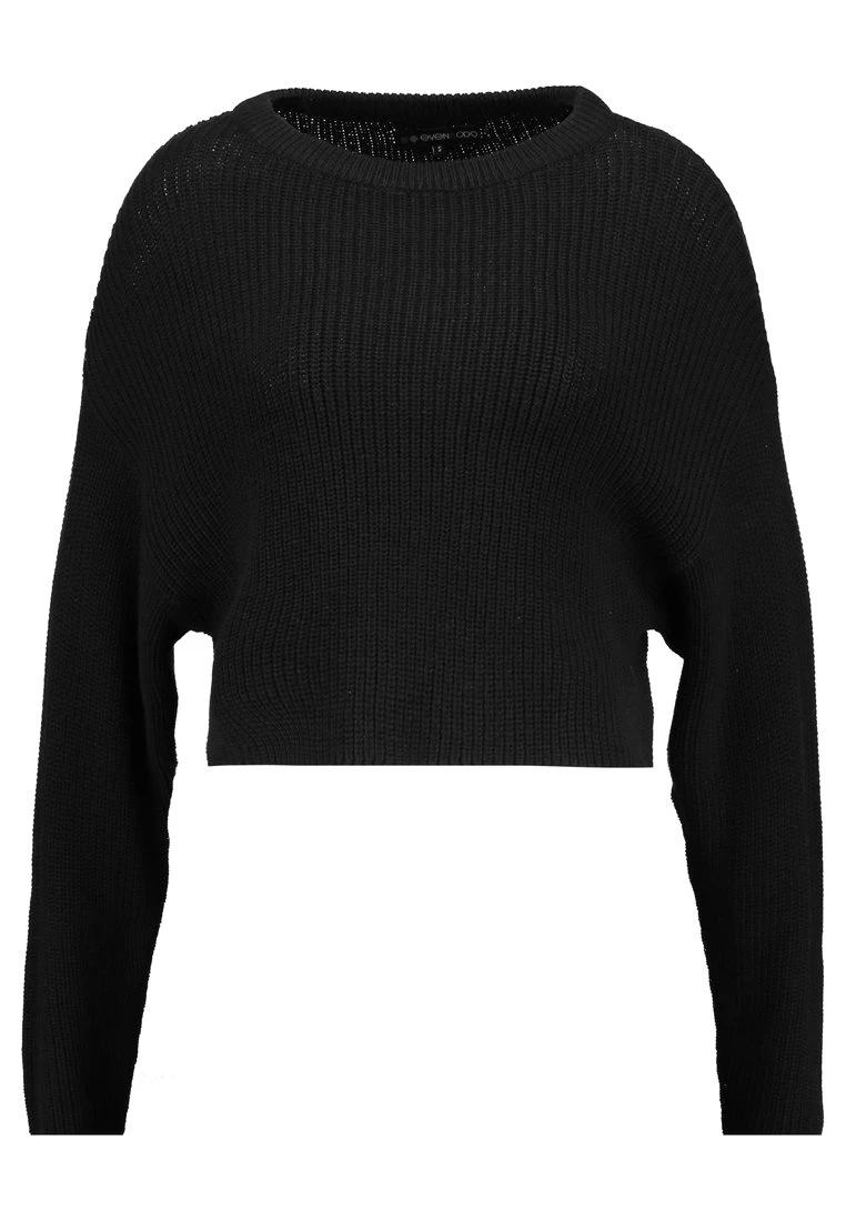 Even&Odd Cropped JumperMaglioneBlack Donna Maglieria EV421I09V-Q11 7 Even&Odd Cropped JumperMaglioneBlack Donna Maglieria EV421I09V-Q11 - immagine 5