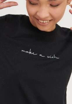 Even&Odd 2 PackT-Shirt Con StampaTeal/Black Donna T-shirt E Top EV421D25W-P11 -Even&Odd ee75cbbddecd434b80881bcf77ef181c