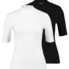 2PackT-Shirt BasicWhite/Black Donna T-shirt E Top EVI21D005-A11 1 2PackT-Shirt BasicWhite/Black Donna T-shirt E Top EVI21D005-A11 -Even&Odd f4cf7c9a81aa4ea8a11f558183dda997
