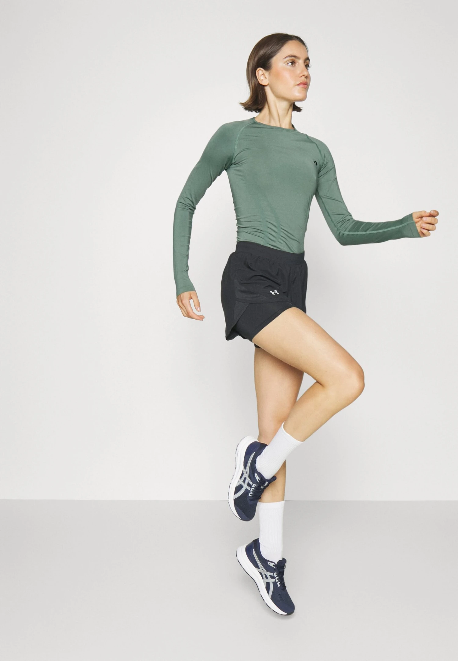 Maglietta A Manica LungaDark Green Donna Abbigliamento EV941D04T-M11 6 Maglietta A Manica LungaDark Green Donna Abbigliamento EV941D04T-M11 - immagine 4